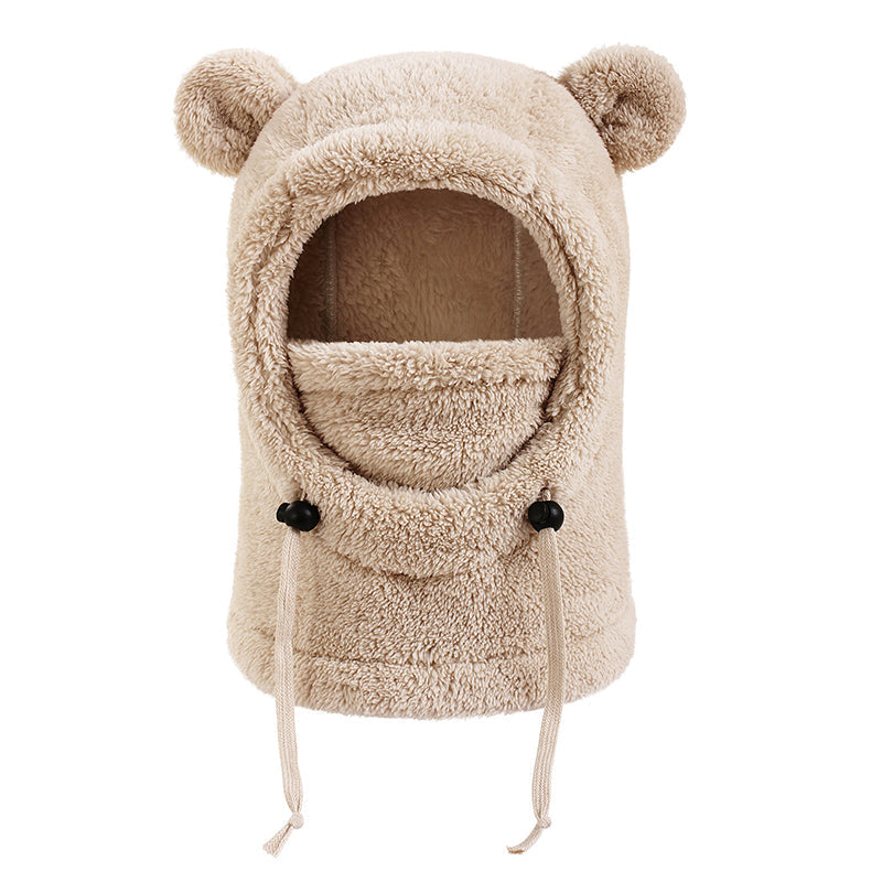 Children Cozy Warm Balaclava with Cute Bear Ears