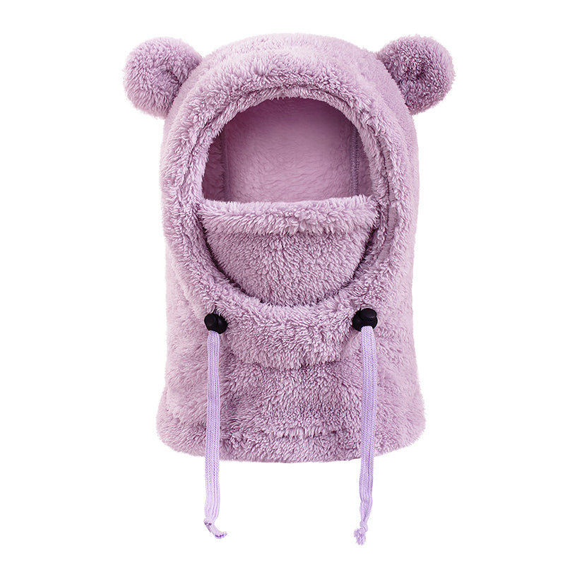 Children Cozy Warm Balaclava with Cute Bear Ears