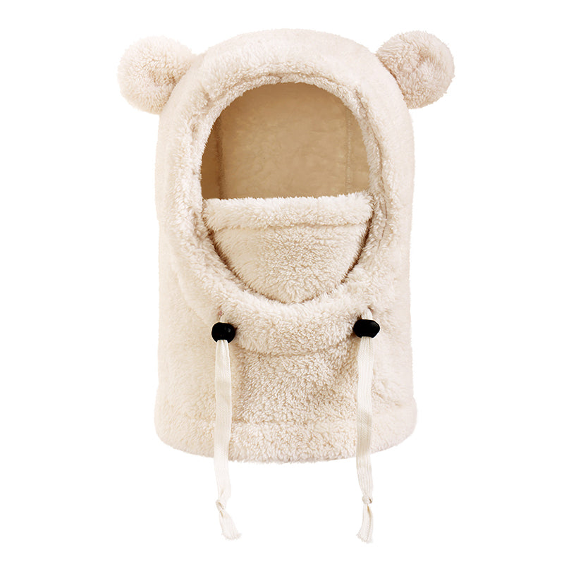 Children Cozy Warm Balaclava with Cute Bear Ears