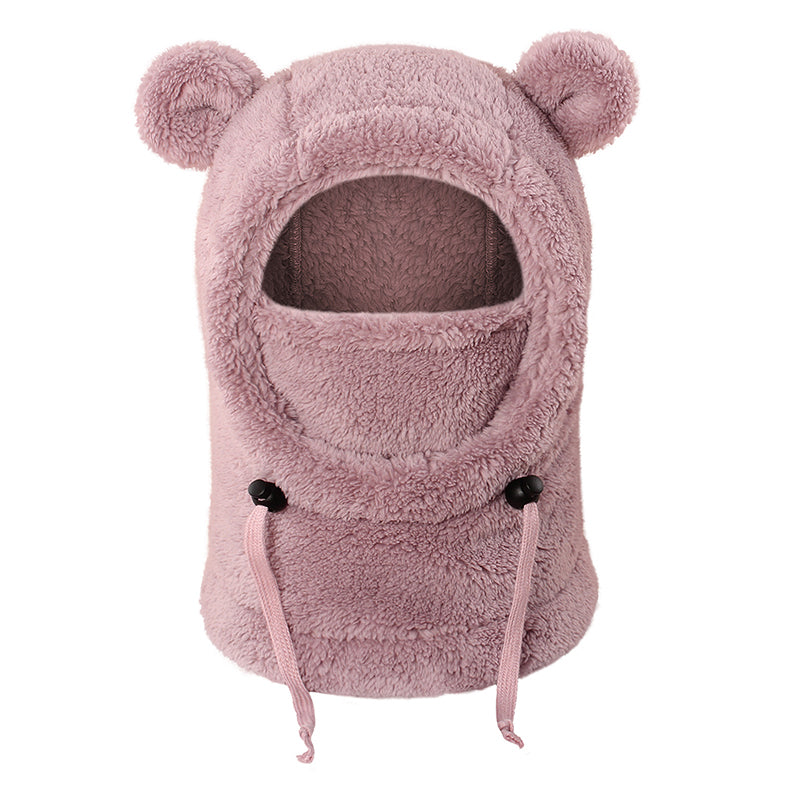Children Cozy Warm Balaclava with Cute Bear Ears
