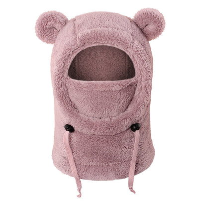Children Cozy Warm Balaclava with Cute Bear Ears
