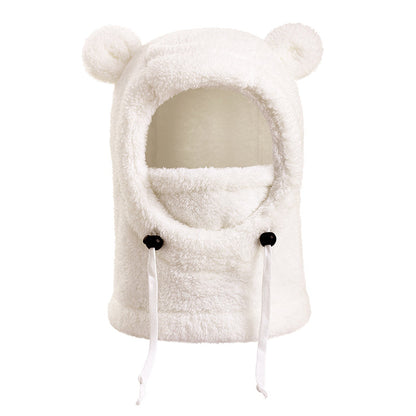 Children Cozy Warm Balaclava with Cute Bear Ears