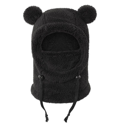 Children Cozy Warm Balaclava with Cute Bear Ears