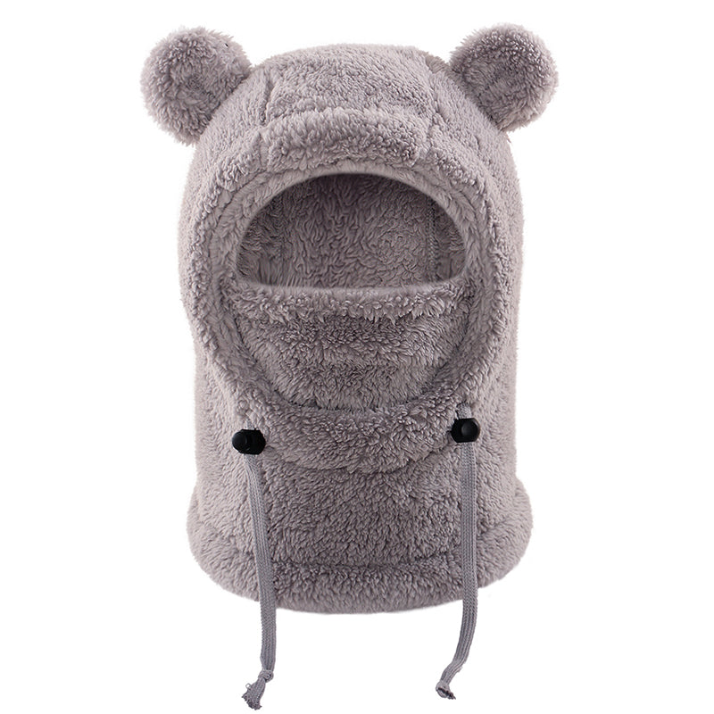 Children Cozy Warm Balaclava with Cute Bear Ears