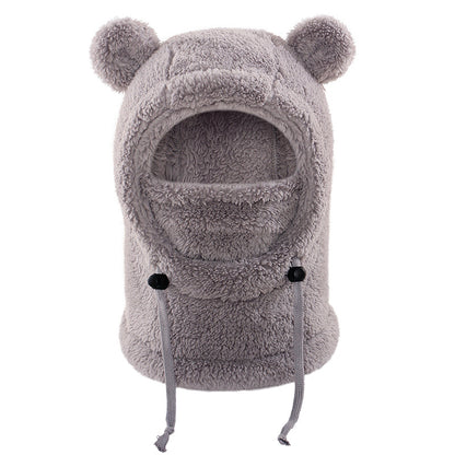 Children Cozy Warm Balaclava with Cute Bear Ears